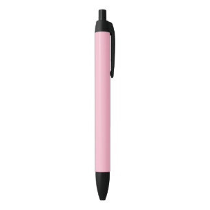 Baby pink solid color black ink pen