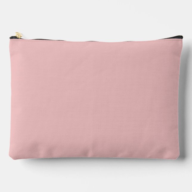 Baby Pink Solid Colour Accessory Pouch (Front)