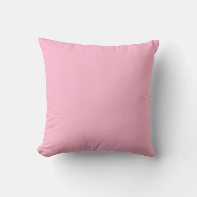 Baby pink  (solid colour)  cushion (Front)