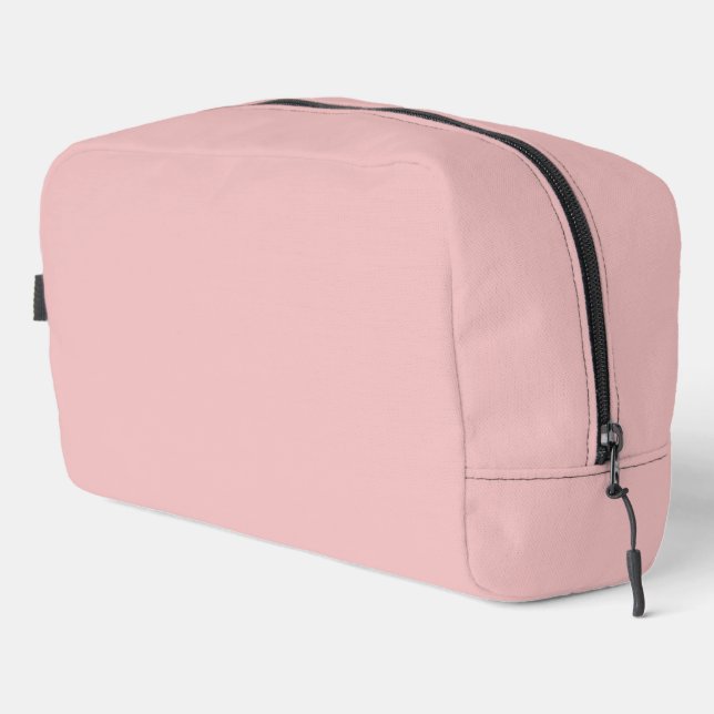 Baby Pink Solid Colour Dopp Kit (Right Corner)