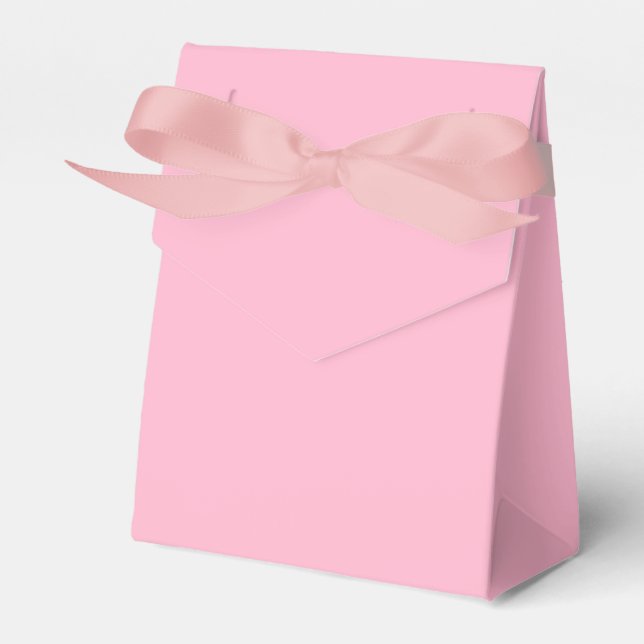 Baby pink  (solid colour)  favour box (Front Side)
