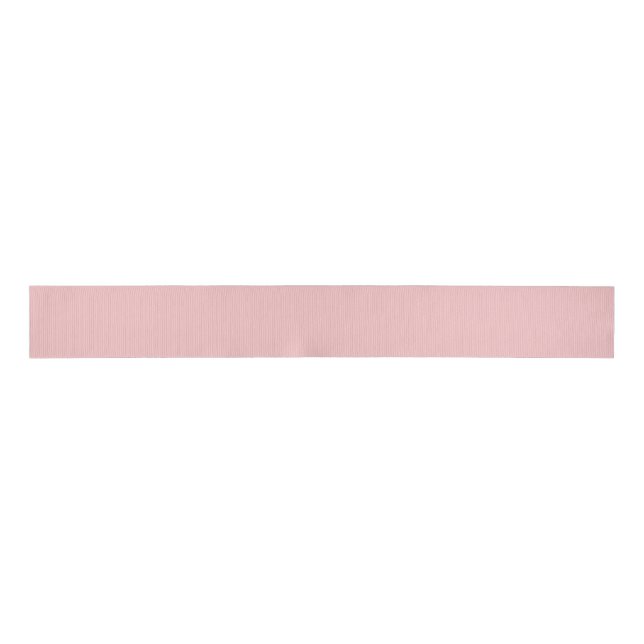 Baby Pink Solid Colour Grosgrain Ribbon (Front)
