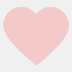  Baby pink (solid colour)  Heart Sticker