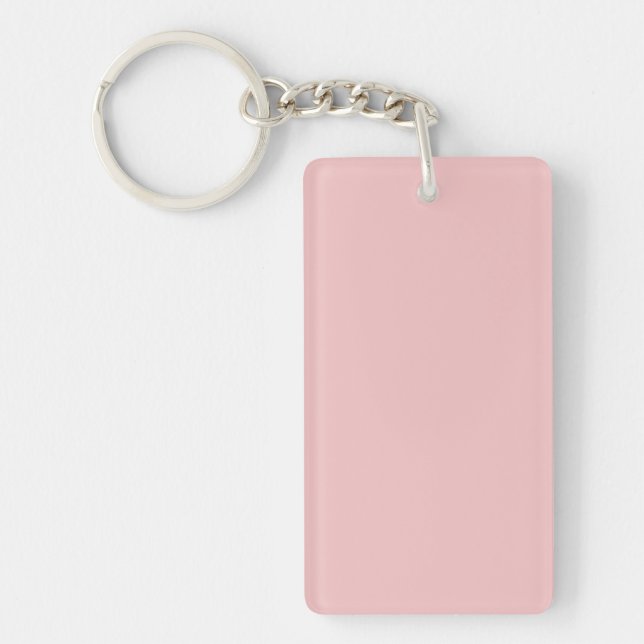 Baby Pink Solid Colour Key Ring (Front)