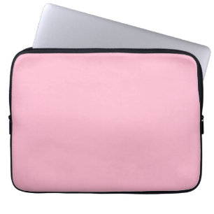 Baby pink solid colour laptop sleeve