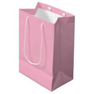 Baby pink solid colour medium gift bag