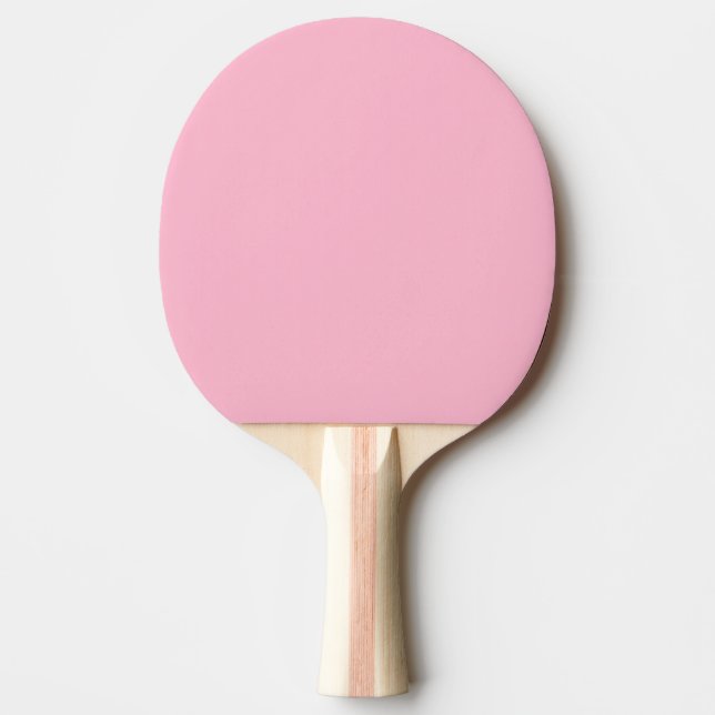 Baby pink solid colour ping pong paddle (Front)