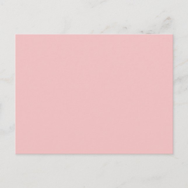 Baby Pink Solid Colour Postcard (Front)