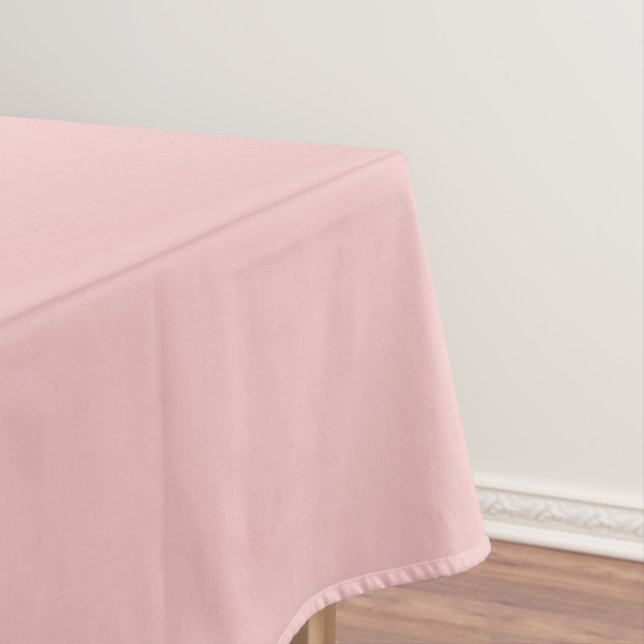 Baby Pink Solid Colour Tablecloth (In Situ)