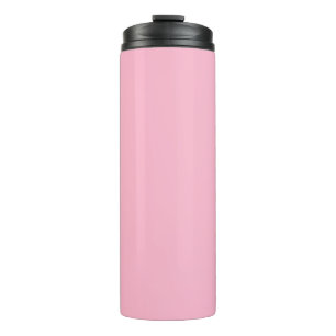Baby pink solid colour thermal tumbler