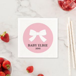 BABY Pink Sprinkle Shower Party   Napkin