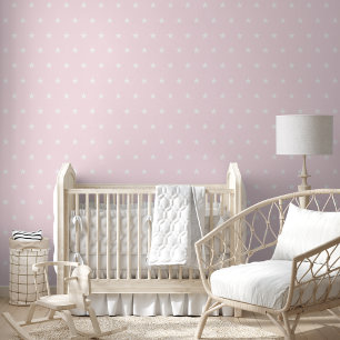 Baby Pink Stars Kids Room Nursery Home Wall Decor