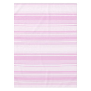 Baby pink stripes tablecloth