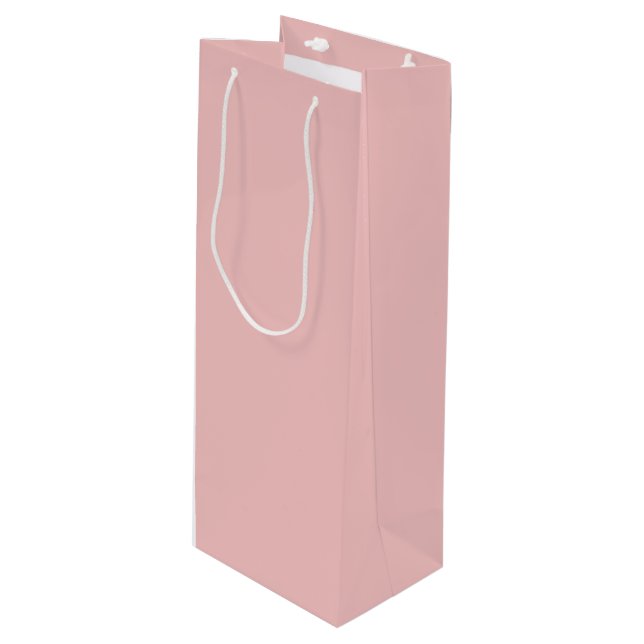 Baby Pink Wine Gift Bag (Front Angled)