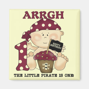 Baby Pirate 1st Birthday Tshirts and Gifts Magnet