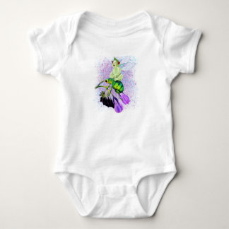 Baby Pixie Laughing on Beetle Ride Bodysuit