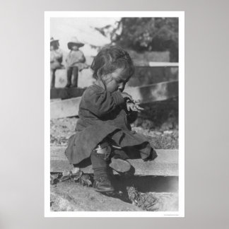 Baby Playing in Nome 1906 Poster