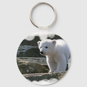 Baby Polar Bear Keychain