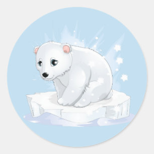Baby Polar Bear Stickers