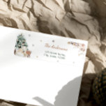 Baby Polar Bear Winter Baby Shower Return Address<br><div class="desc">The Baby Polar Bear Winter Baby Shower Return Address label is a charming and whimsical design, ideal for a cosy winter-themed celebration. At the heart of the items is an adorable polar bear, whose soft, cuddly appearance evokes warmth and joy. The bear, surrounded by gently falling snowflakes, creates a dreamy...</div>