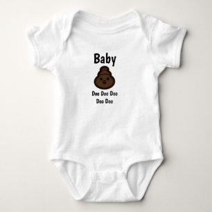 Baby Poop Emoji Bodysuit