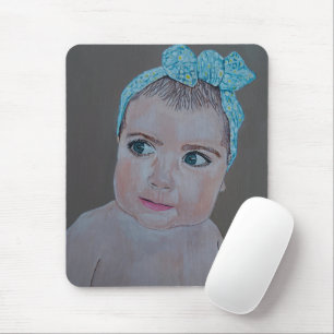 Baby Portrait Painting by Alfred Fox Mouse Mat
