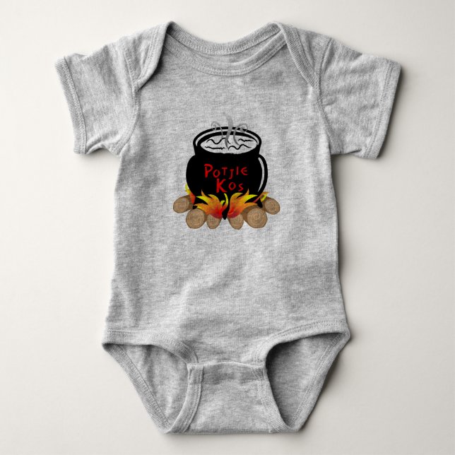 Baby Potjie Kos One Piece Bodysuit (Front)