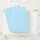 Baby Powder Blue Solid Colour | Minimalist Pocket Folder<br><div class="desc">Baby Powder Blue Solid Colour | Classic Design | Elegant Product | Trendy Colour  | Stylish and Fashion | Minimalist</div>
