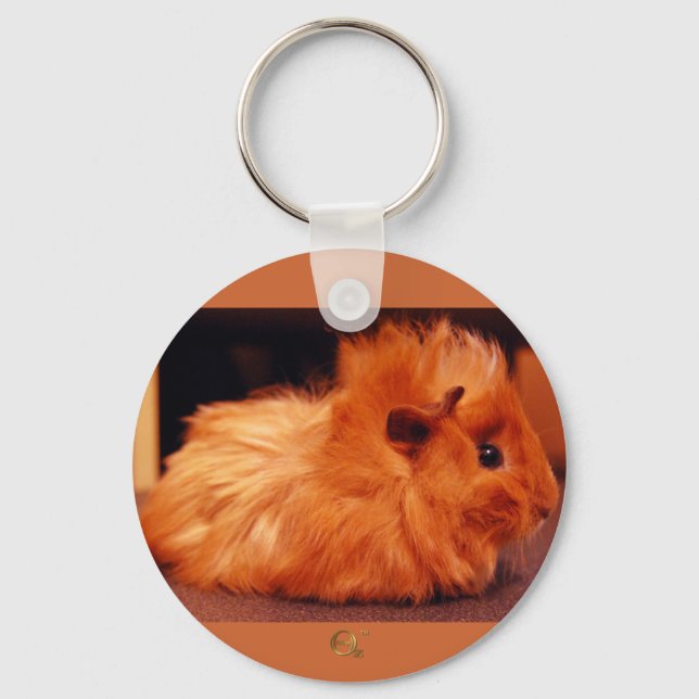Baby Powder Puff - Guinea Pig Key Ring (Front)