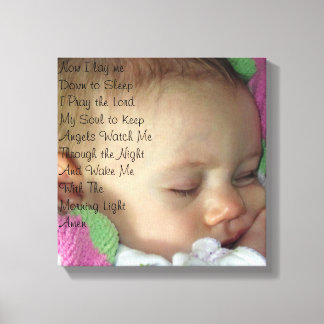 Baby Prayer Canvas Print
