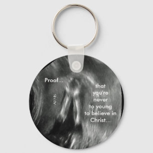 Baby praying key ring