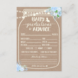 Baby Prediction and Advice Enclosure Card