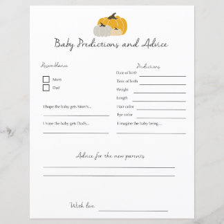 Baby Predictions & Advice