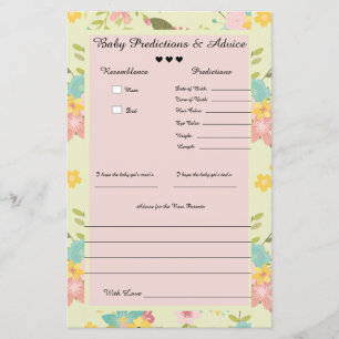 Baby Predictions and Advice