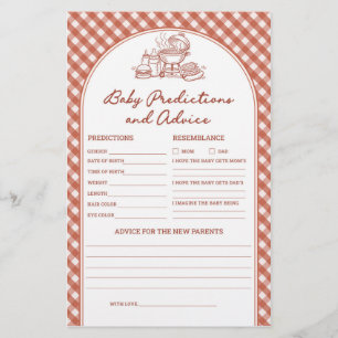 Baby Predictions and Advice Baby Q BBQ Baby Shower