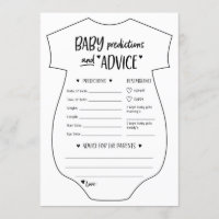 Baby Predictions and Advice Cards