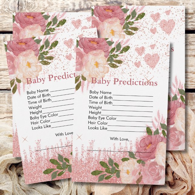 Baby Predictions Glitz And Glam Pink Sparkle Shine (Creator Uploaded)