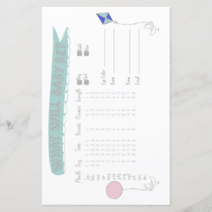 Baby Predictor Adventure Baby Shower Game