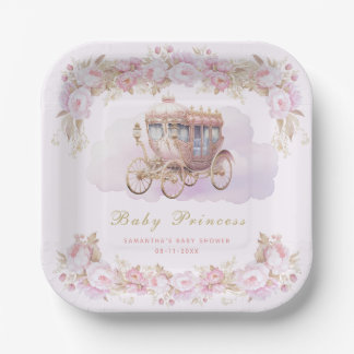 Baby Princess pink Paper Plate