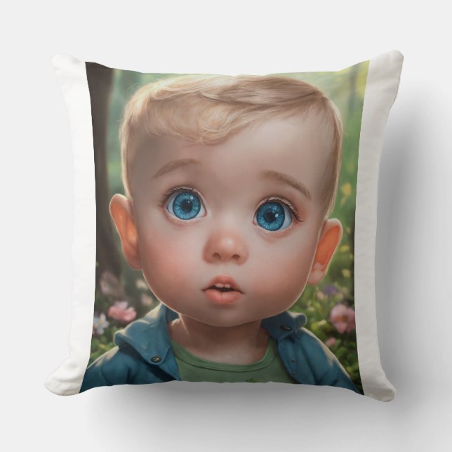 Baby printed pillow  (Front)