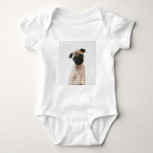 Baby Pug Portrait Bodysuit
