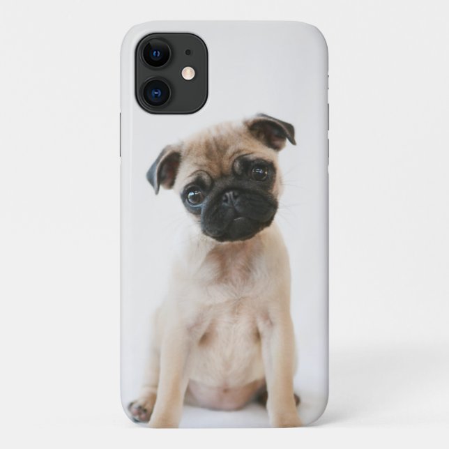 Baby Pug Portrait Case-Mate iPhone Case (Back)