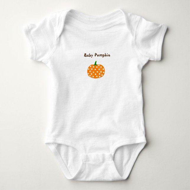 Baby Pumpkin Design Bodysuit (Front)