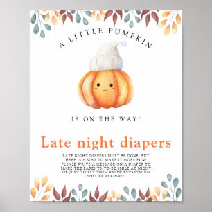 Baby Pumpkin \ Late night diapers game Poster