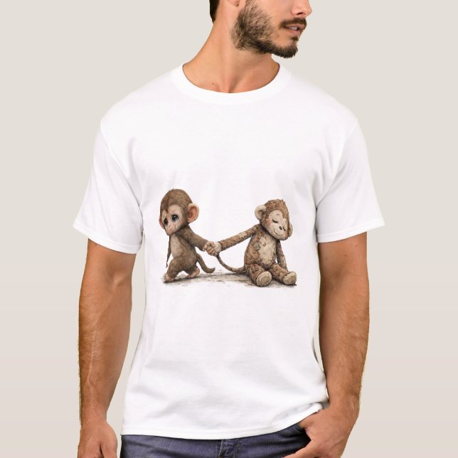Baby Punch Monkey T-Shirt – Lonely Punch Monkey Cu (Front)
