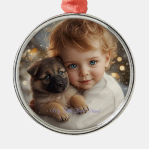 Baby & Puppy Christmas Magic Ornament