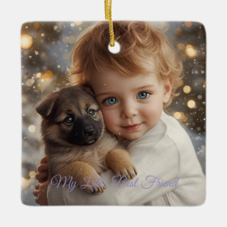 Baby & Puppy Christmas Magic Ornament