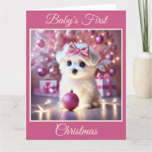 Baby Puppy's First Christmas (Pink)
