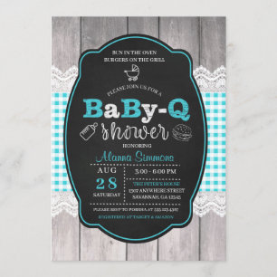 Baby Q Baby Shower BBQ Invitation