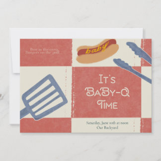 Baby-Q Baby Shower Invitation